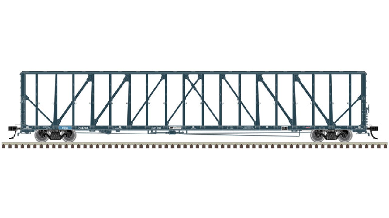 First Union Rail 73' Center Divider Flat Car (2 road numbers)