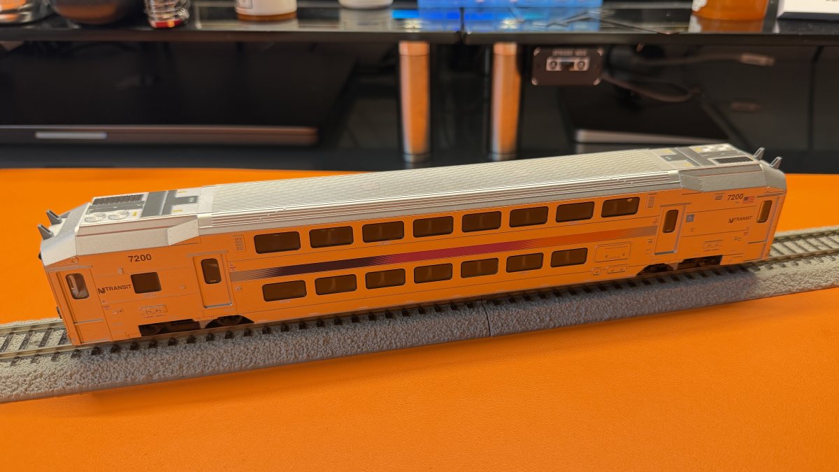 New Jersey Central Commuter Car Multi-Level Trailer