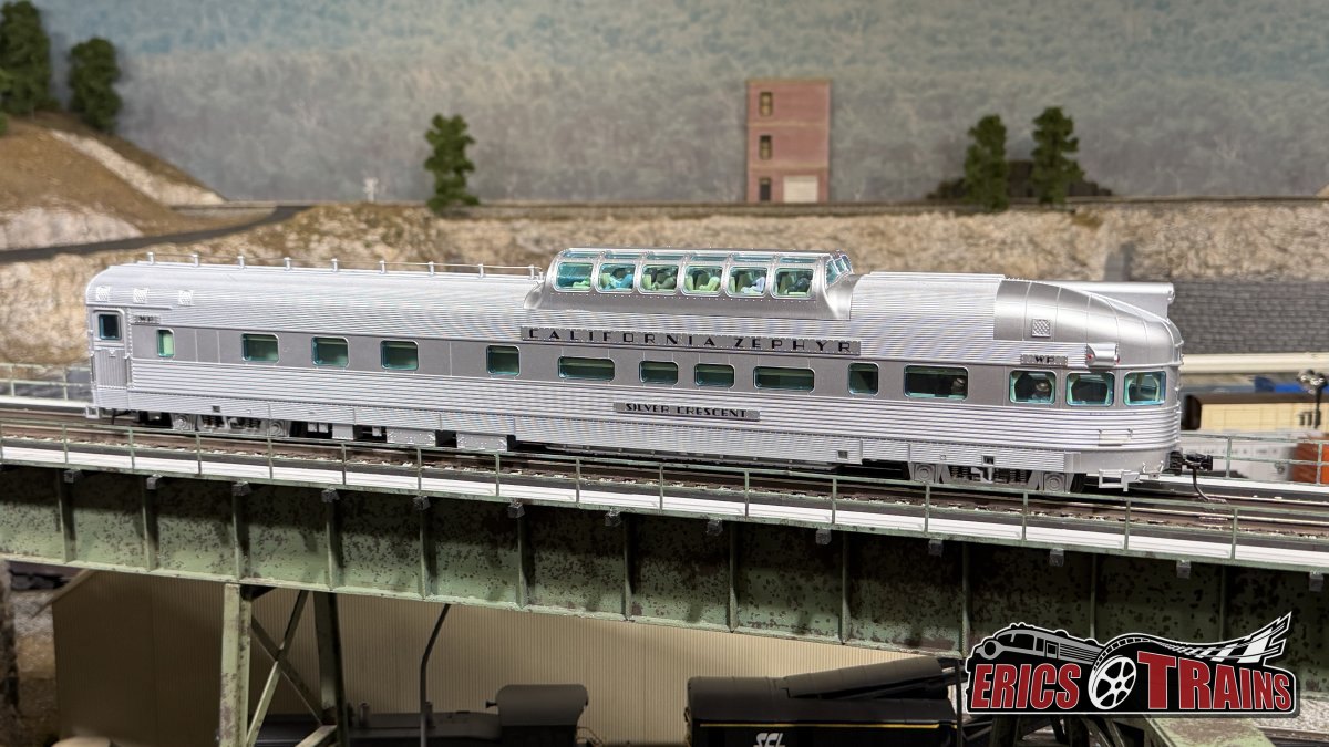 California Zephyr "Silver Crescent" Done Observation Car