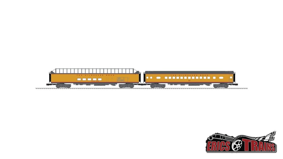 MILWAUKEE ROAD HIAWATHA ALUMINUM 2-PACK (YELLOW)