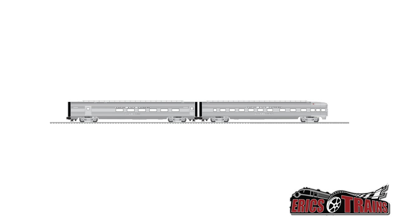 New York Central Empire State Express 21" Passenger Car 2-Pack