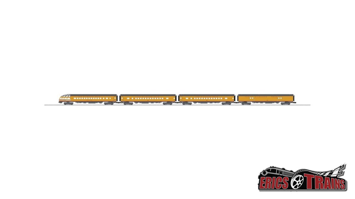 MILWAUKEE ROAD HIAWATHA ALUMINUM 4-PACK (YELLOW)