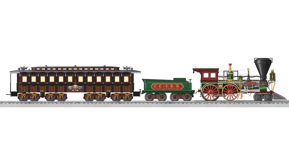 Lincoln Funeral Train Locomotive and Car