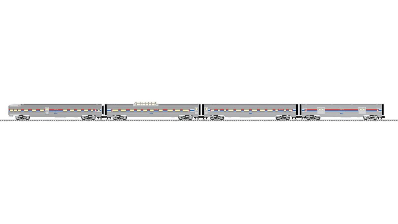 Amtrak 21" Passenger 4-Pack