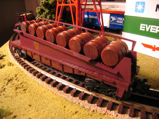Pennsylvania Railroad Barrel Ramp Car