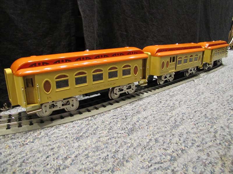 Lionel Corporate Tinplate (MTH) 3-Car Std. Gauge Pullman Passenger Set