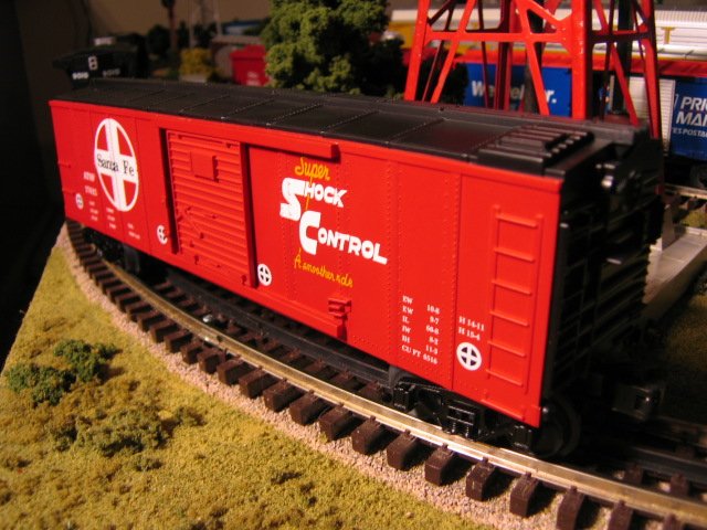 Santa Fe Red & Black Semi-Scale Box Car