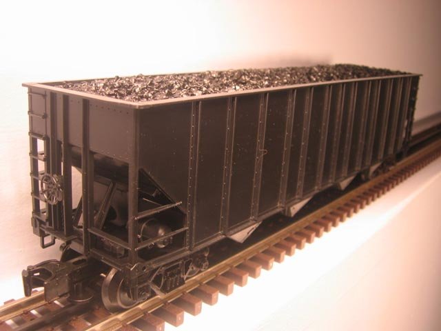 Undecorated 4 Bay High Side Coal Hopper